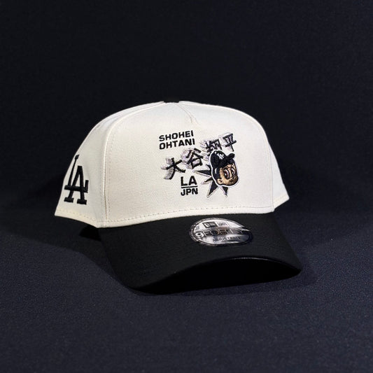 LOS ANGELES DODGERS OHTANI CHROME BLACK TWO TONE EDITION 9 FORTY A-FRAME SNAPBACK