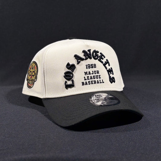 LOS ANGELES DODGERS WORLD SERIES 1958 CHROME TWO TONE EDITION 9 FORTY A-FRAME SNAPBACK