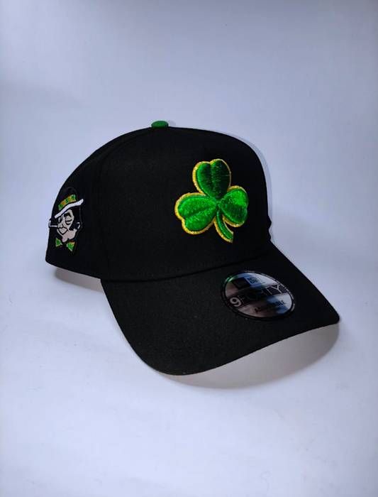 BOSTON CELTICS DEL TREBOL NEGRA / NEW ERA 9FORTY A-FRAME SNAPBACK